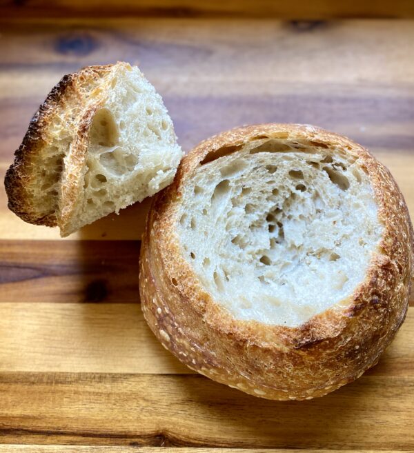 Sourdough bread bowl