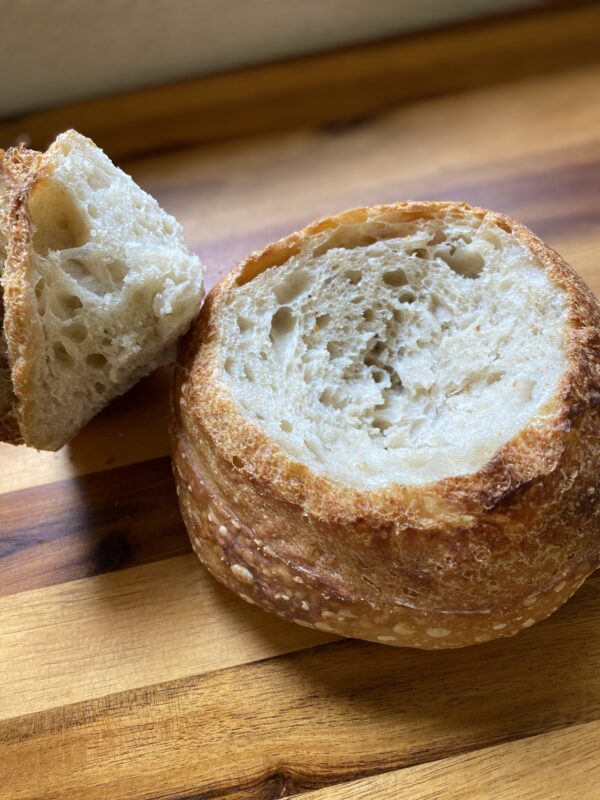 Sourdough bread bowl