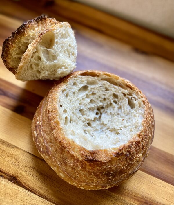 Sourdough bread bowl